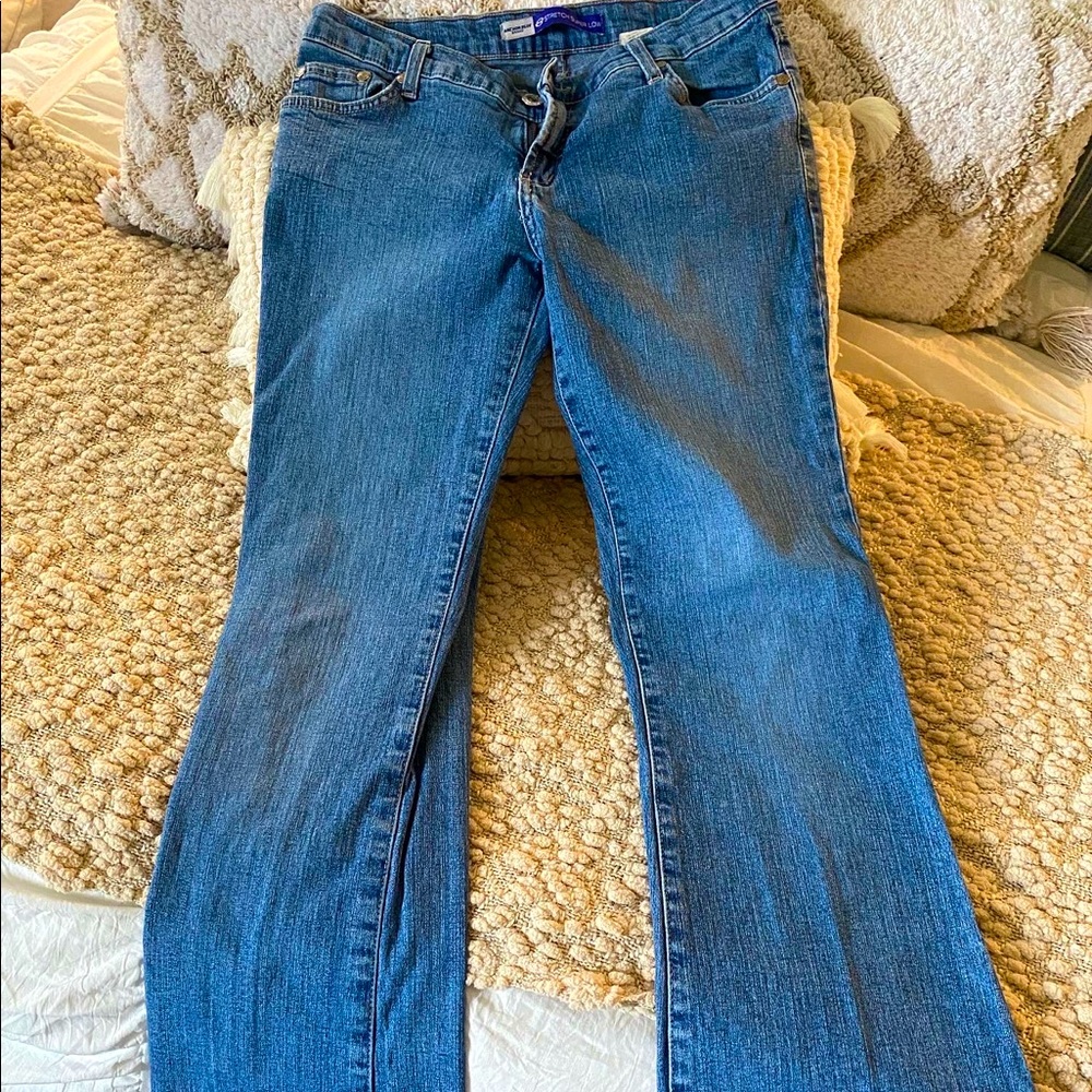 Anchor Blue stretch super low fit jeans